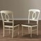 Baxton Studio Napoleon Buttermilk and "Cherry" Brown Finishing Wood Dining Chair, PK2 126-6944 - alternate 2